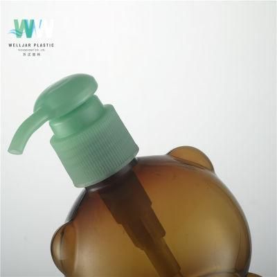 500ml Plastic Pet Brown Cosmetic Cartoon Bottle