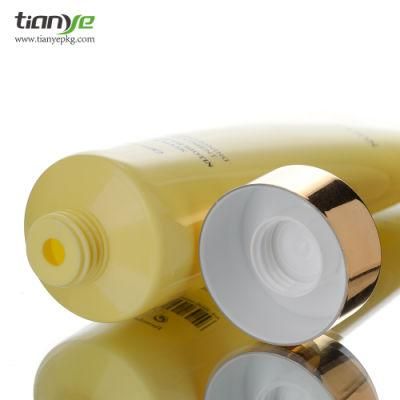 250 Ml Yellow Round Swivel to Open Plastic Packaging Tube