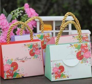 Wedding Paper Box/Candy Gift Box/ Favor Box with Handle