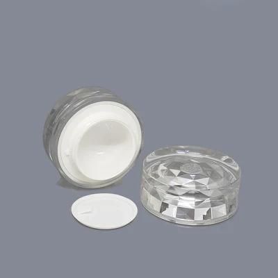 in Stock Factory Direct Sales 30 50g Cosmetic Jar Packaging Double Wall Acrylic Jar for Cream Luxury