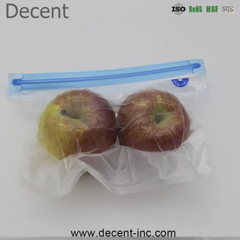 High Quality Reusable Vacuum Sealing BPA Free Resealable Food Vacuum Bags with Pump