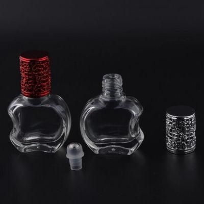 4ml 6ml 8ml 10ml Clear Green Amber Glass Roll on Bottle with Steel Roller Balls and Black Plastic Lids