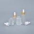 Wholesale Empty Clear Essential Oil Container Frosted Glass Dropper Bottle