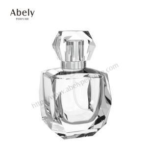 Nicely Decorated Perfume Bottle with Crimp Neck