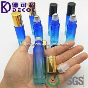 10ml Ocean Blue Color Glass Essential Oil Perfumes and Lip Balms Roller Bottles