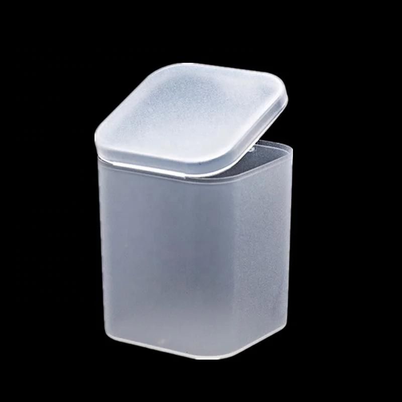 Wholesale PP Frosted Clear Plastic Storage Case Custom Cosmetics Small Square Plastic Packing Box