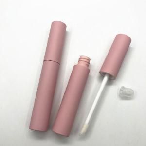 Fancy Matte Pink Lip Gloss Tube Cosmetics Container Customized Logo Brand Empty Wand