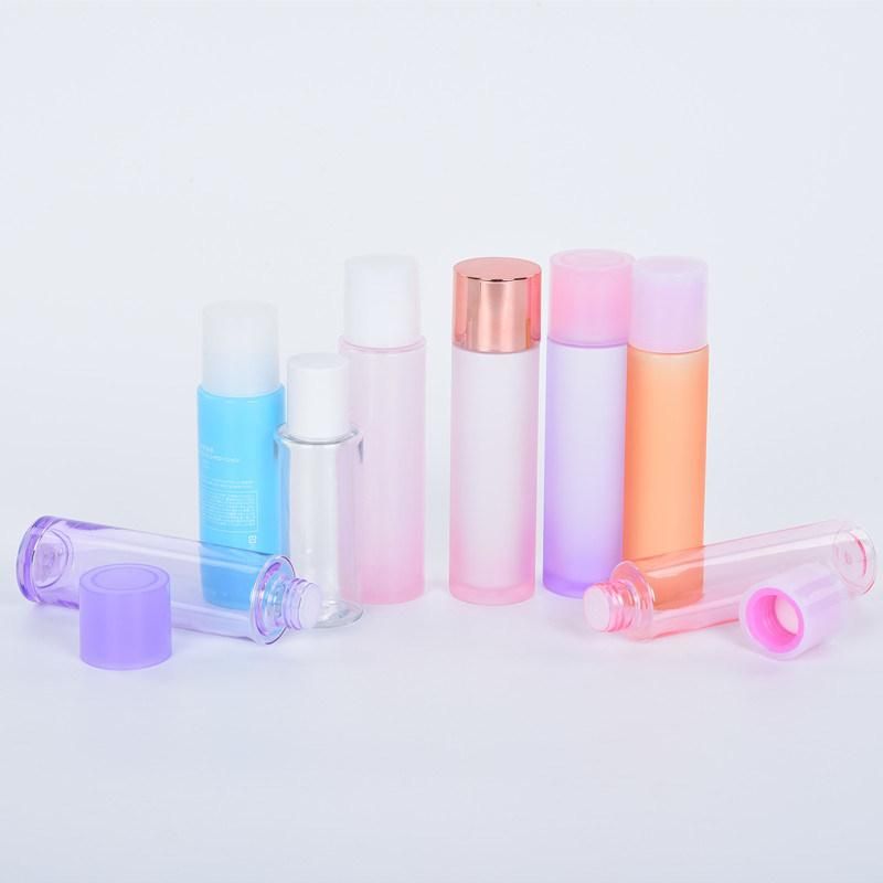 Luxury Heavy Wall Plastic Pet 100ml 120ml Refillable Toner Bottle for Face or Skin