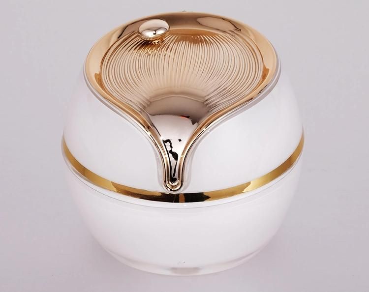 30g Gold Cosmetic Packaging Empty Acrylic Plastic Cream Jar