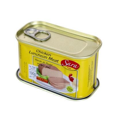 Wholesale Empty Rectangular Tin Box for Luncheon Meat in Canned