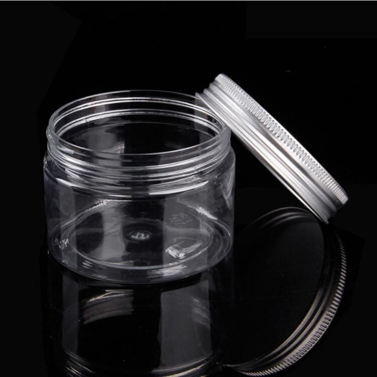 9 Size Travel Bottle Round Plastic Jar with Aluminum/Plastic Cover and PE Garsket Empty Cosmetic Packaging Container Food Container with Wide Mouth 30ml-500ml