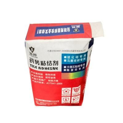 25kg 50kg Multi-Layer Kraft Paper Valve Bag for Resin Cement, Glue Powder, 20kg Dry Mortar, Chemical, Ceramic Tile Adhesive