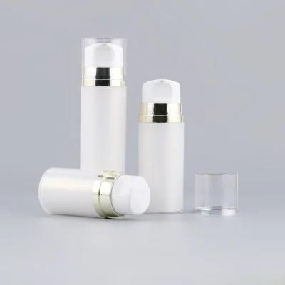 50ml 80ml 120ml Bottle Airless Airless Cream Cosmetic Bottle Transparent Cream Oil Bottle Custom Color Airless Pump Bottle