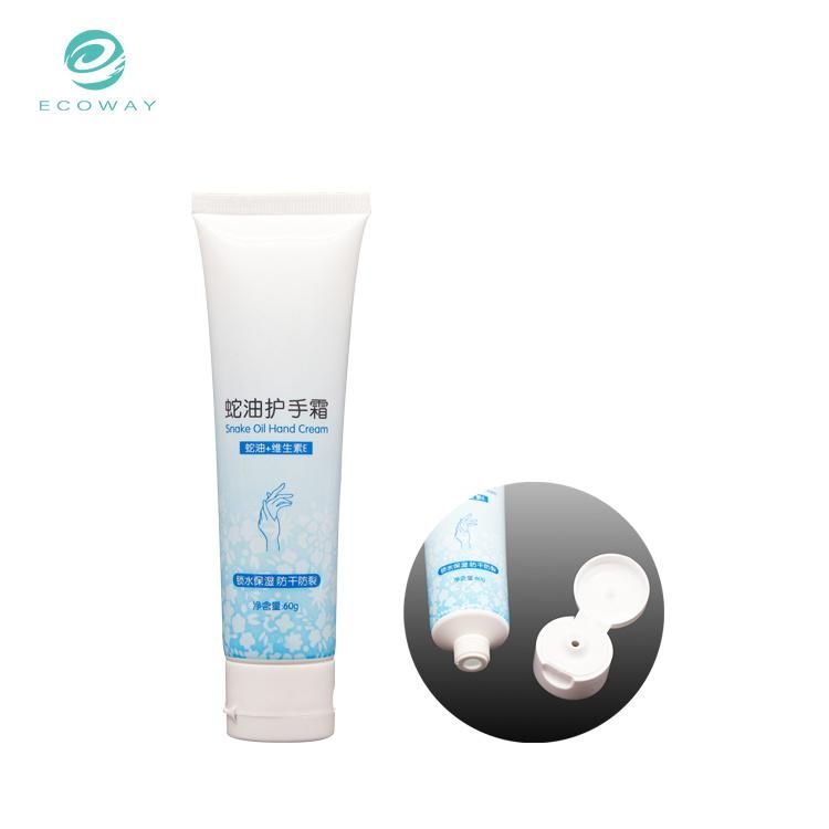 Custom Skincare Hand Cream Packaging Flip Cap Soft Tube