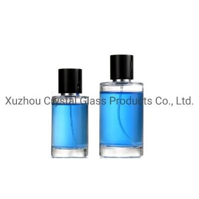 50ml /100ml Straight Sided Empty Clear Perfume Glass Bottle Perfume Packaging with EVA Box