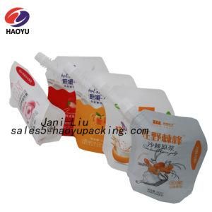 Food Packaging Plastic Printing Water Sachets Stand up Spout Pouch Alumium Foil Gusset Bag for Yogurt Water Juice Milk Beverage