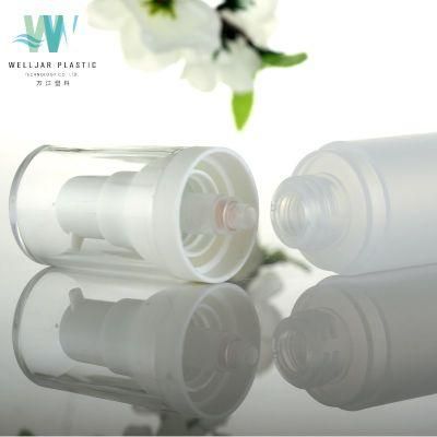 15ml Airless PP Round Frosted Bottle with Lotion Pump