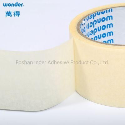 General Purpose Rubber Base High Quality Good Adhesive White Masking Crepe Paper Tape BOPP/OPP Packing