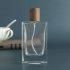 30ml 50ml Rectangle Spray Bottle Crimp Perfume Bottle with Wooden Cap