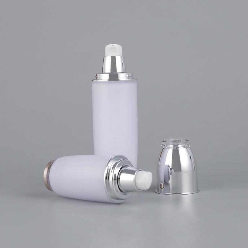 New Design PP Large Capacity Round Shoulder Straight Tube Vacuum Pump Lotion Bottle