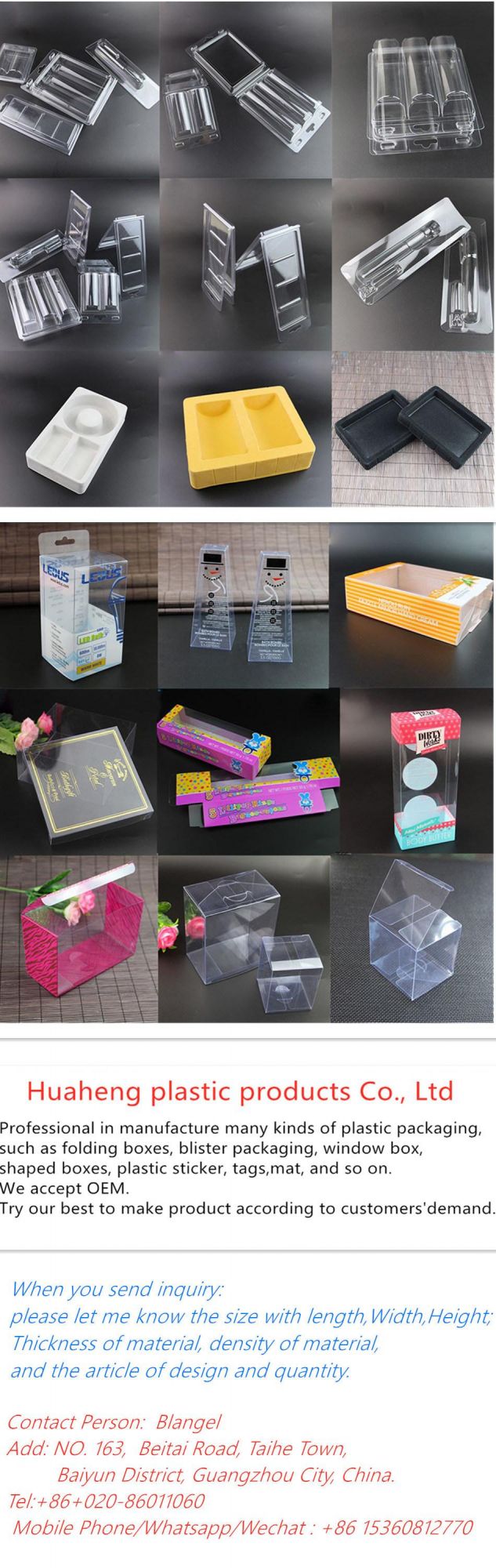 Custom Plastic Foldable PP/PVC/ PET Printing Gift baby bottle Packaging Boxes