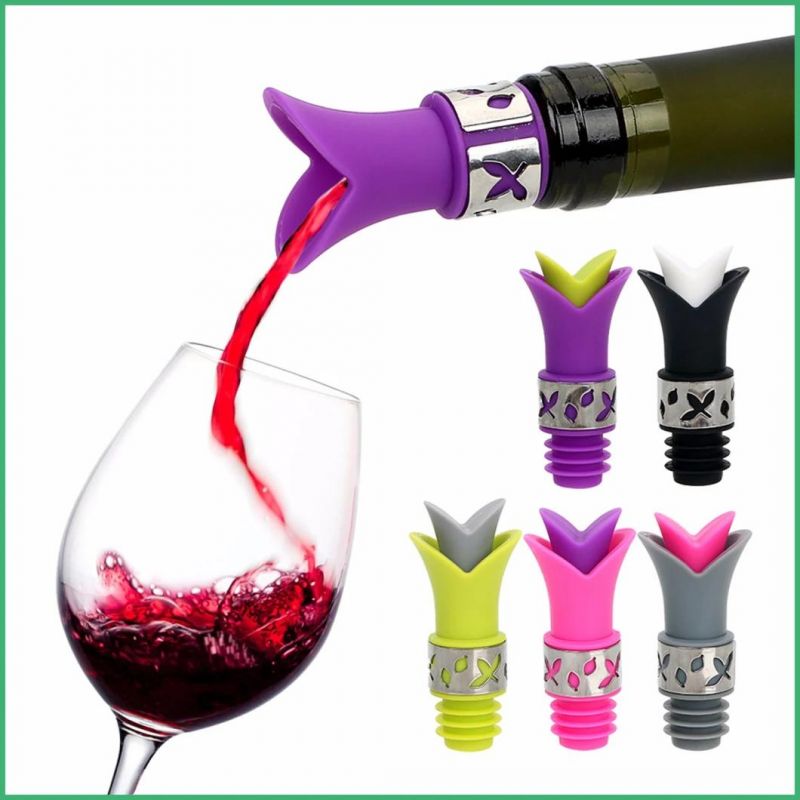 Customized High Quality Silicone Wine Bottle Stopper for Household Gift