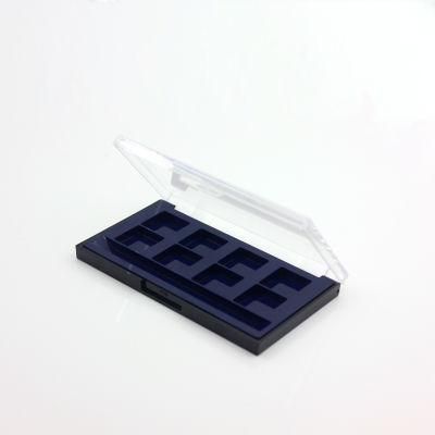 Factory Supply Customize 8 Hole Black Makeup Palette Paper Packaging Box Eye Shadow Case