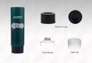 D35mm Green Hot Stamping Logo PE Packaging Tube Squeeze Tubes for Cosmetics
