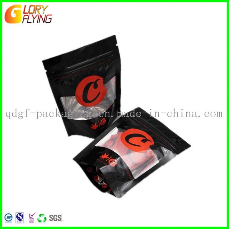 Smell Proof Mylar Plastic Small Bag with Slider Zipper for Packing Tobacco