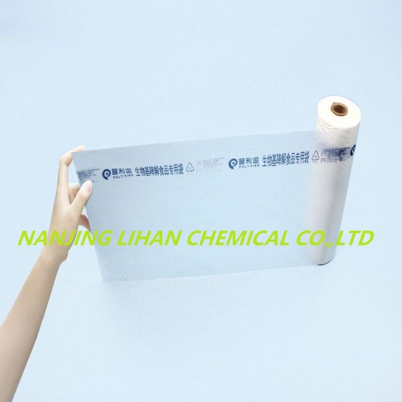 Eco Friendly Wholesale Cornstarch Custom Color Printed 100% Biodegradable Compostable Plastic Shopping Bags on Roll