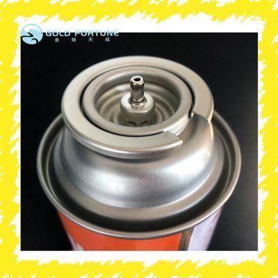 Straight Wall Type Butane Gas Can Tinplate Can with Offset Printing