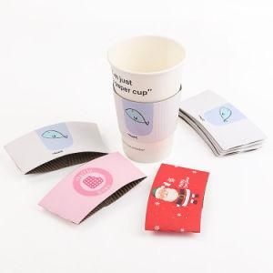 Paper Coffee Cups with Lids and Sleeves Paper Cup Sleeve with Printing