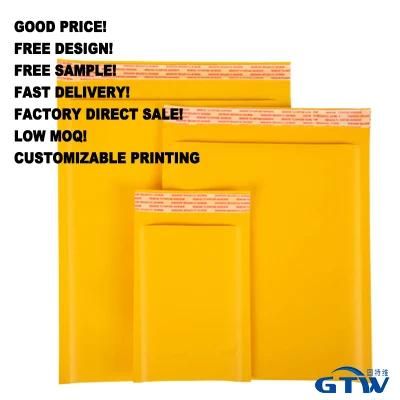 Kraft Mailer Custom Size Color Graphic Logo Package Poly Plastic Bubble Mailer with Strong Adhesive