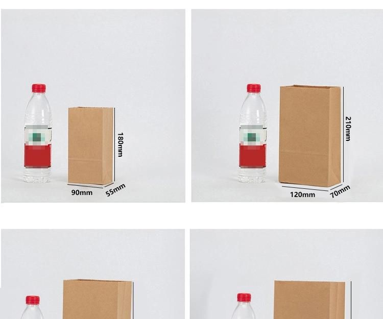 Biodegradble Packaging Food Grade Customized Craft Paper Bag Take Away Bolsas Personalizadas Bags