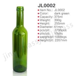 375ml Dark Green Wine Bottle