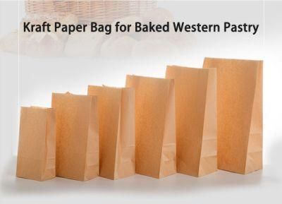 Food Grade Biodegradable Shopping Printing Kraft Paper Bag Custom Printed Packaging Paper Bag
