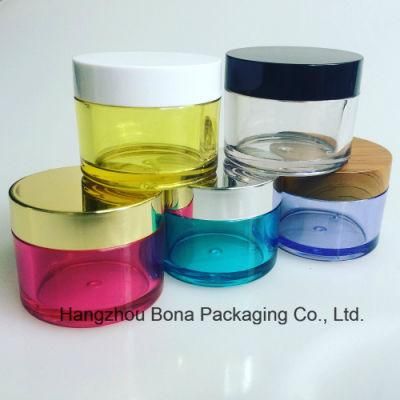 Colorful PETG Plastic Cream Jars