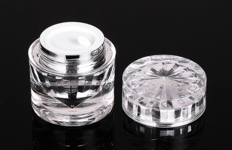 10g 15g Empty Plastic Diamond Shape Luxury Plastic Jar for Skin Care Product