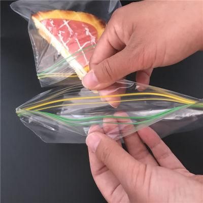 Custom Printed Plastic Ziplock Bag Clear Smell Proof Resealable Bags for Food Reusable Sandwich Bags