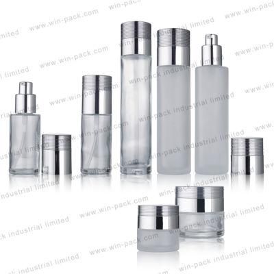 2019 40ml 60ml 100ml 120ml Flat Clear Unique Round Lotion Cosmetic Travel Bottle Set