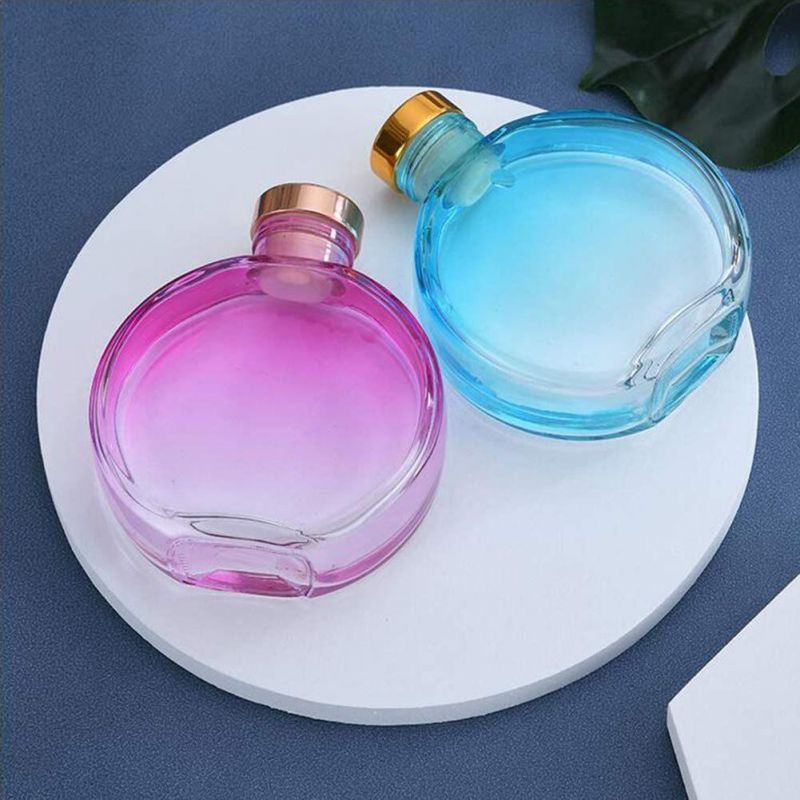 Wholesale Luxury Clear Frosted Colored Empty 100ml 150ml Flat Glass Aroma Reed Diffuser Bottle