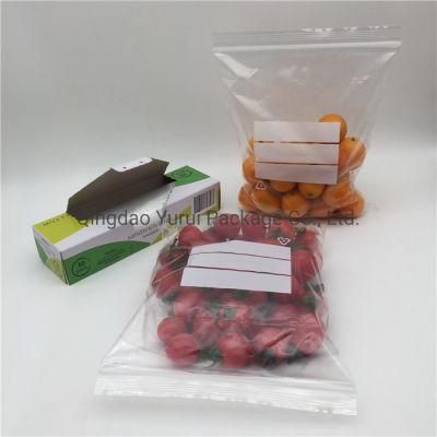 PE Food Storage Sandwich Bag with Writable Stripes