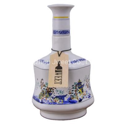 Custom 700ml Porcelain Spirits Liquor Bottle