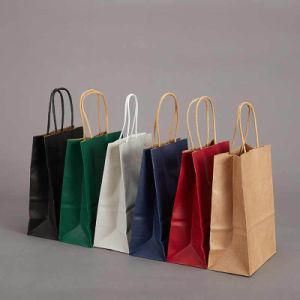 2020 Custom Size Logo Printed Recycled Luxury Clothing Shopping Packing Kraft Paper Bag