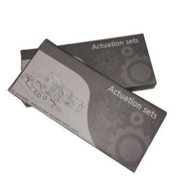 Grey Corrugated Cardboard Packing Box with Simple Decoration