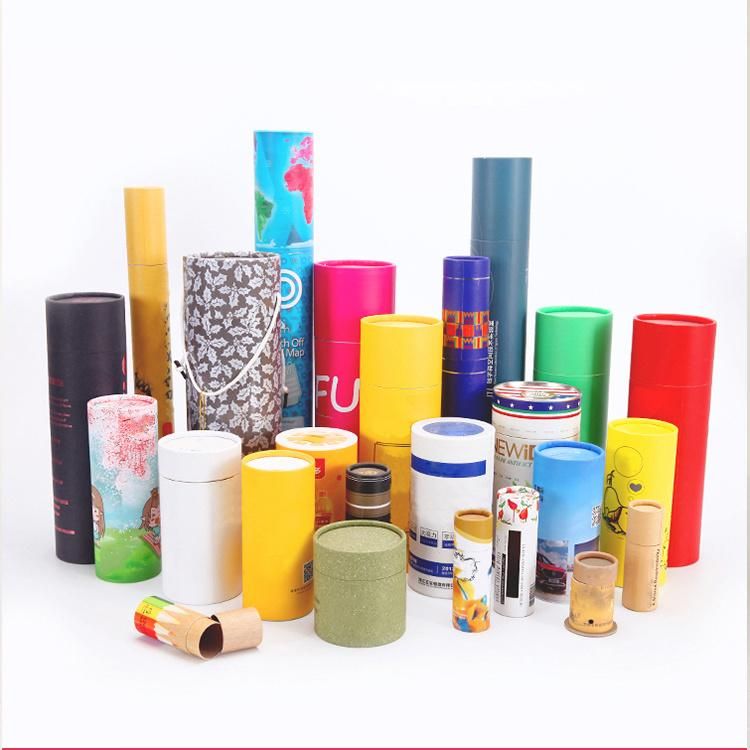 Custom Push up Gift Paper Tube for Cosmetics Packaging and Wax Paper Bottle Packing