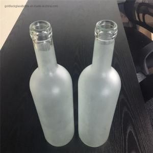 Low Price Crystal White 1L 75cl 70cl Glass Bottle for Liquor