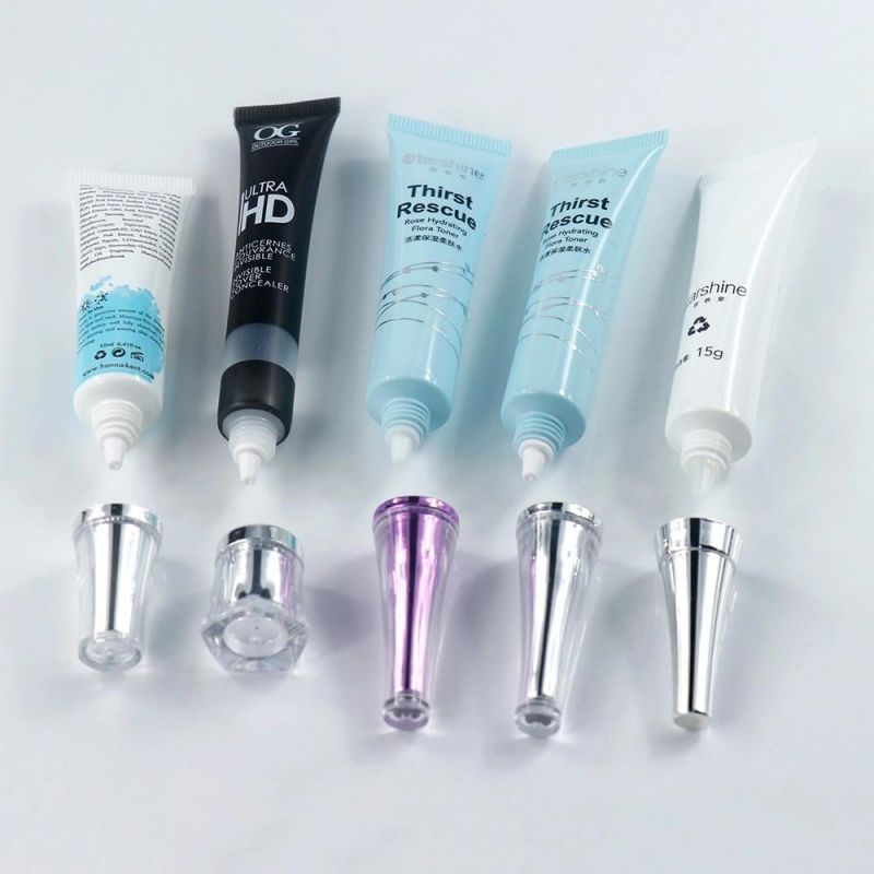 Hot Sale Colorful Small Plastic Hoses Soft Touch Tube Cosmetic Packaging Wholesale Lipgloss Tube