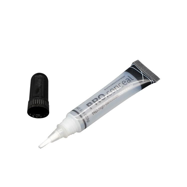 Clear Nail Polish Lip Gloss Tube with Brush