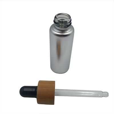 15ml 30ml 50ml Bamboo Empty UV Coating Glass Dropper Bottle for Essential Oil Cosmetic Packing